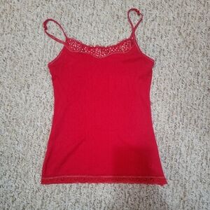 Y2K bedazzled lace Cami